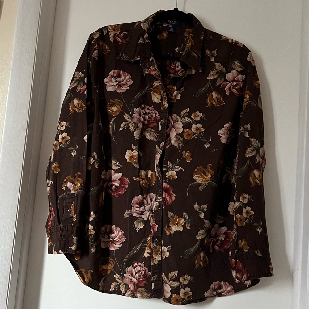 Women’s chaps button up blouse, size 2X